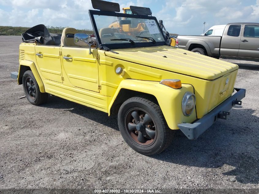 VOLKSWAGEN THING 1973. Lot# 40738092. VIN 1833025782. Photo 1