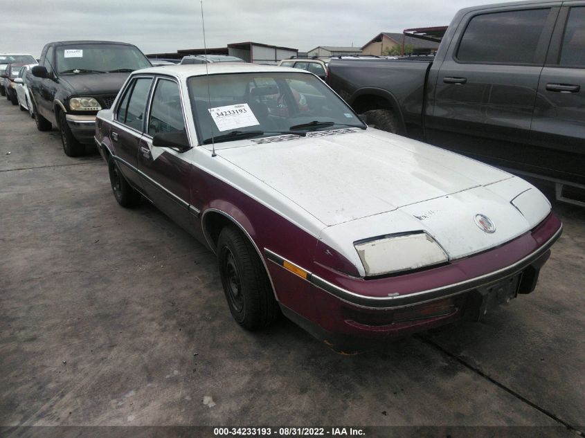 Buick Skyhawk 1987. Lot# 34233193. VIN 1G4JS51K0HK400440. Photo 1