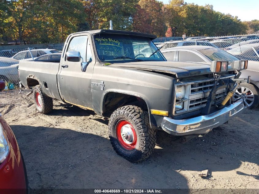 CHEVROLET R10 1987. Lot# 40648669. VIN 1GCDR14ZXHF391690. Photo 1