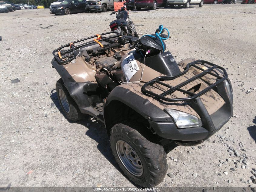 HONDA TRX680 2013. Lot# 34573925. VIN 1HFTE3362D4800643. Photo 1