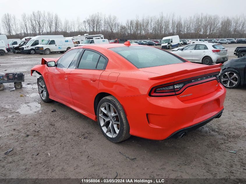 VIN: 2C3CDXHGXMH539596 | DODGE CHARGER 2021 GT Orange free car