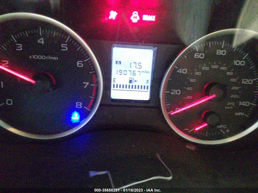 VIN: JF2GPACC4D1816300 | SUBARU XV CROSSTREK 2013 PREMIUM Maroon