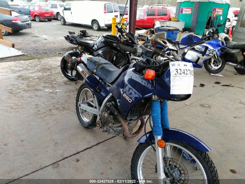 HONDA NX250 1988. Lot# 32427025. VIN JH2MD2111JK000403. Photo 1