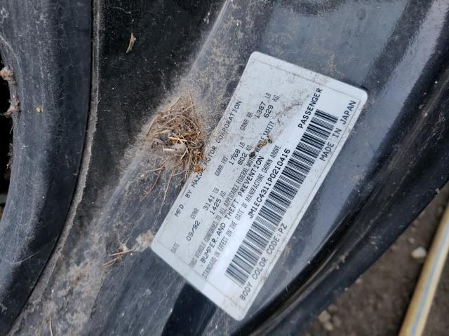 VIN: JM1EC4311P0210416 | MAZDA MX3 1993 MX-3 BLACK 1.6L 4 free car