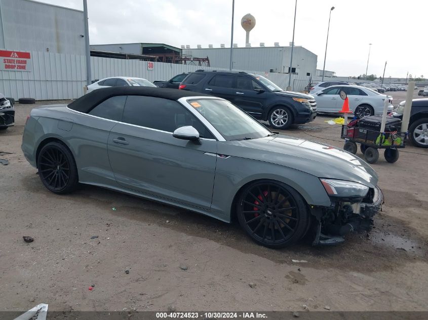 AUDI S5 CABRIOLET 2021. Lot# 40724523. VIN WAUW4GF54MN007453. Photo 1