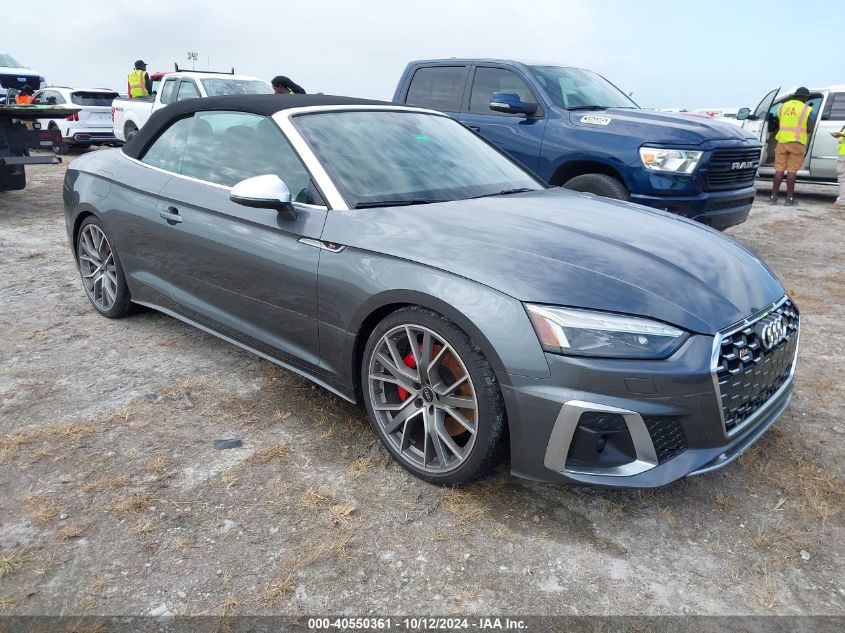 AUDI S5 CABRIOLET 2021. Lot# 40550361. VIN WAUY4GF56MN003025. Photo 1
